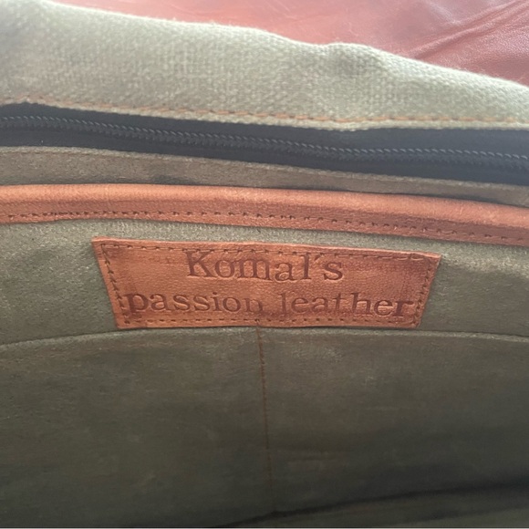 Brown leather satchel bag never used - Picture 5 of 8